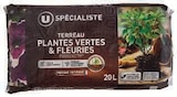 Terreau Plantes Vertes & Fleuries - U SPÉCIALISTE en promo chez Super U Poitiers à 3,99 €