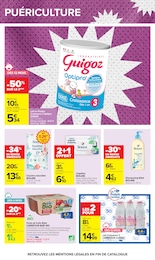 Prix et réduction Culottes Bébé Couches dans le prospectus Carrefour en cours Offre Culottes Bébé Couches dans le catalogue Carrefour du moment à la page 50