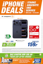 expert Prospekt für Heinsberg mit 3 Seiten expert Prospekt für Heinsberg: "iPHONE DEALS", 3 Seiten, 28.08.2026 - 07.09.2026