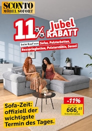 Sconto SB Prospekt für Dreieich: "11% Jubel Rabatt", 1 Seite, 30.06.2026 - 14.07.2026