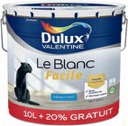 Peinture Le Blanc Facile mat 10 L + 2 L gratuits - Dulux Valentine - Mr.Bricolage à Saintes Peinture Le Blanc Facile mat 10 L + 2 L gratuits - Dulux Valentine en promo chez Mr.Bricolage Saintes à 58,90 €