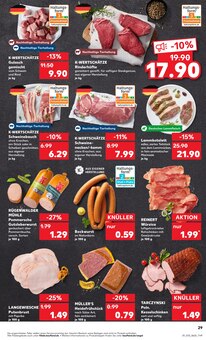 Schweinefleisch im aktuellen Kaufland Prospekt (Essen) Schweinefleisch im Kaufland Prospekt "KNĂśLLER" mit 56 Seiten (Essen)