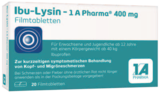 Ibu-Lysin - 1 A Pharma 400 mg Filmtabletten bei LINDA im Stadthagen Prospekt für 4,50 €