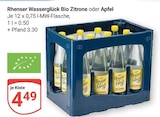 Aktuelles Wasserglück Bio Zitrone Angebot bei GLOBUS in Mannheim ab 4,49 €