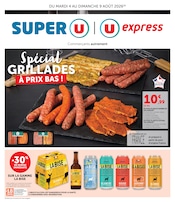 Promos Barbecue dans le catalogue "Spécial GRILLADES À PRIX BAS !" de Super U Barbecue en promo dans le catalogue Super U à la page 1