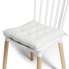 Galette de chaise carrée beige 38x38cm - Gifi à Épinal Galette de chaise carrée beige 38x38cm en promo chez Gifi Épinal à 0,76 €