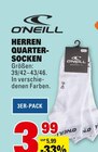 HERREN QUARTER-SOCKEN Angebote von O'Neill bei Marktkauf Freiburg für 3,99 €