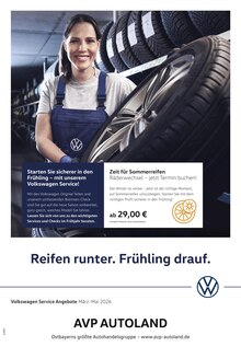 Aktueller Volkswagen Prospekt für Aholming und Ungebung, Seite zum blättern Volkswagen Prospekt Der Frühling startet mit Power mit Seite in Aholming und Umgebung