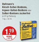 Kirsch-Salbei-Bonbons im V-Markt Prospekt Kirsch-Salbei-Bonbons von Dallmann’s im aktuellen V-Markt Prospekt für 1,19 €