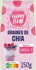 Graines de Chia - Happy Bio - Intermarché Hyper Graines de Chia - Happy Bio à 2,70 € dans le catalogue Intermarché Hyper
