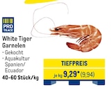 White Tiger Garnelen im Angebot bei METRO in Neu-Ulm White Tiger Garnelen Angebote von pro trace bei METRO Neu-Ulm für 9,94 €