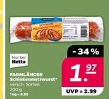 Aktuelles Schinkenmettwurst Angebot bei Netto mit dem Scottie in Dresden ab 1,97 €