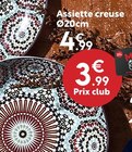 Assiette creuse à Maxi Bazar dans Laure