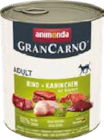 Gran Carno Rind & Kaninchen im Angebot bei Globus-Baumarkt in Berlin Gran Carno Rind & Kaninchen Angebote von Animonda bei Globus-Baumarkt Berlin für 2,19 €