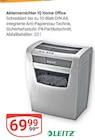 Aktenvernichter IQ Home Office Angebote von Leitz bei GLOBUS Erfurt für 69,99 €