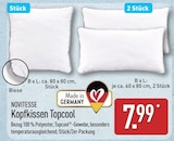Kopfkissen Topcool im Angebot bei ALDI Nord in Plauen Kopfkissen Topcool Angebote von NOVITESSE bei ALDI Nord Plauen für 7,99 €