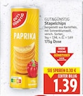 Stapelchips von GUT&GÜNSTIG für 1,39 € bei E center im Angebot Stapelchips von GUT&GÜNSTIG im aktuellen E center Prospekt