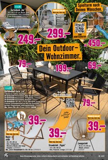 Gartenmöbel im Hornbach Prospekt "Lass Deine Terrasse aufblühen." mit 32 Seiten (Saarbrücken)