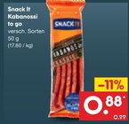 Aktuelle Mettwurst Angebote bei Netto Marken-Discount in Halle (Saale) Aktuelles Kabanossi to go Angebot bei Netto Marken-Discount in Halle (Saale) ab 0,88 €