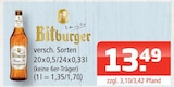 Bitburger bei Getränke Oase im Prospekt "" für 13,49 €