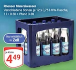 Mineralwasser Angebote von Rhens bei GLOBUS Koblenz für 4,49 €