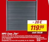 toom Baumarkt Hof - WPC-Zaun „Tim“ Angebot im Prospekt WPC-Zaun „Tim“ bei toom Baumarkt im Hof Prospekt für 49,99 €