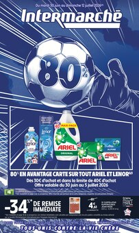 Catalogue Intermarché Contact de la semaine "Intermarché" avec 1 pages, valide du 30/06/2026 au 12/07/2026 pour Noyal-Pontivy et alentours Prospectus Intermarché Contact de la semaine "Intermarché" avec 1 pages, valide du 30/06/2026 au 12/07/2026 pour Noyal-Pontivy et alentours