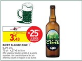 Bière ambrée piste noire - BRASSERIE DES CIMES dans le catalogue Intermarché Super
