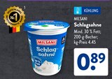 Schlagsahne von Milsani im aktuellen ALDI SÜD Prospekt für 0,89 €