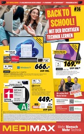 Laptop im MEDIMAX Prospekt in Moers Aktueller MEDIMAX Prospekt mit Laptop, "BACK TO SCHOOL!", Seite 1