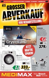 MEDIMAX Elektromärkte Prospekt der aktuellen Woche mit 8 Seiten, gültig von 12.06.2026 bis 19.06.2026, in Eilenburg und Umgebung Aktueller MEDIMAX Elektromärkte Prospekt in Eilenburg und Umgebung, "GROSSER ABVERKAUF VOR NEUAUFSTELLUNG" mit 8 Seiten, 12.06.2026 - 19.06.2026