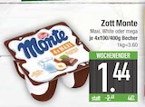 Monte Maxi, White oder Mega von Zott im aktuellen EDEKA Prospekt für 1,44 €
