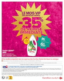 Prix et réduction Ariel dans le prospectus Carrefour Market en cours Offre Ariel dans le catalogue Carrefour Market du moment à la page 12