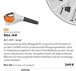 STIHL - Akku-Blasgerät BGA 160 Angebot im Prospekt Akku-Blasgerät BGA 160 bei STIHL im Prospekt "" für 349,00 €