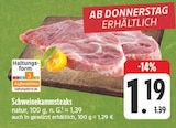 EDEKA Dörzbach - Schweinekammsteaks Angebot im Prospekt Schweinekammsteaks bei EDEKA im Dörzbach Prospekt für 1,19 €