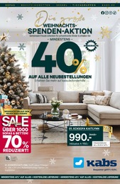 Kabs Prospekt "Die grosse Weihnachts-Spenden-Aktion!", 31 Seiten, 01.12.2023 - 19.12.2023 Kabs Prospekt "Die grosse Weihnachts-Spenden-Aktion!", 31 Seiten, 01.12.2023 - 19.12.2023