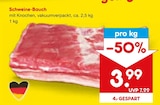 Aktuelles Schweine-Bauch Angebot bei Netto Marken-Discount in Solingen (Klingenstadt) ab 3,99 €
