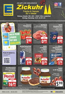 EDEKA Prospekt der Woche "Aktuelle Angebote" Seite 1, 23.06.2025 bis 28.06.2025 für Köln Aktueller EDEKA Prospekt "Aktuelle Angebote" Seite 1 von 24 Seiten für Köln