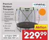 Premium Outdoor Trampolin Angebote von Kinetic Sports bei Netto Marken-Discount Ratingen für 229,99 €