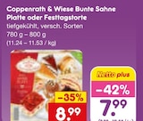 Bunte Sahne Platte oder Festtagstorte Angebote von Coppenrath & Wiese bei Netto Marken-Discount Kirchheim für 7,99 €