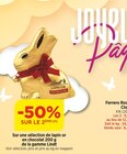Promo -50% SUR LE 2ÈME Sur une sélection de lapin or en chocolat 200 g de la gamme Lindt à  dans le catalogue Bi1 à Estissac