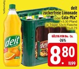 zuckerfreie Limonade oder Cola-Mix Angebote von deit bei EDEKA Ravensburg für 8,80 €