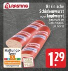 Rheinische Schinkenwurst Angebote von Rasting bei EDEKA Hagen für 1,29 €