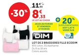 Lot de 2 brassières fille - ECODIM dans le catalogue Hyper U