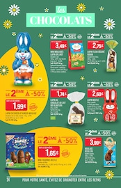 Chocolat en promo dans le catalogue Supermarchés Match à la page 24