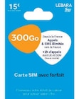 Carte sim 300 go + recharge mobile 20€ - Super U à Saumur Carte sim 300 go + recharge mobile 20€ en promo chez Super U Saumur à 25,00 €