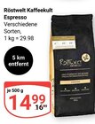 Röstwelt Kaffeekult Espresso Angebote bei GLOBUS Siegen für 14,99 €