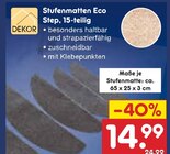 Aktuelles Stufenmatten Eco Step, 15-teilig Angebot bei Netto Marken-Discount in Oberhausen ab 14,99 €