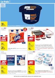 Prix et réduction Burrata dans le prospectus Carrefour en cours Offre Burrata dans le catalogue Carrefour du moment à la page 30