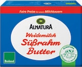 Aktuelle Butter Angebote bei tegut in Augsburg Aktuelles Bio-Weidemilch Süßrahmbutter Angebot bei tegut in Augsburg ab 2,99 €